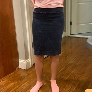 Cotton Denim look- Pencil skirt